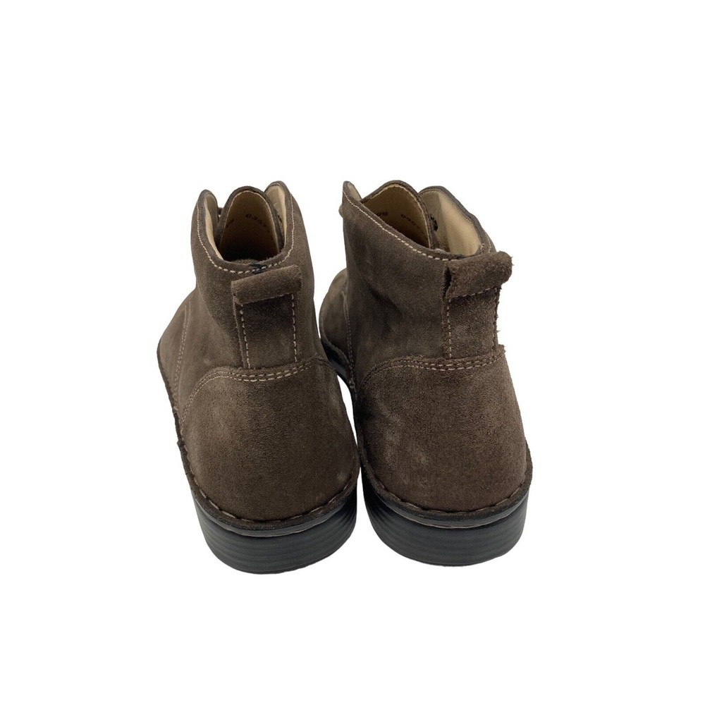 FINN COMFORT Brown Suede Leather Ankle Boots Men's Size 9.5 New - Picture 9 of 11
